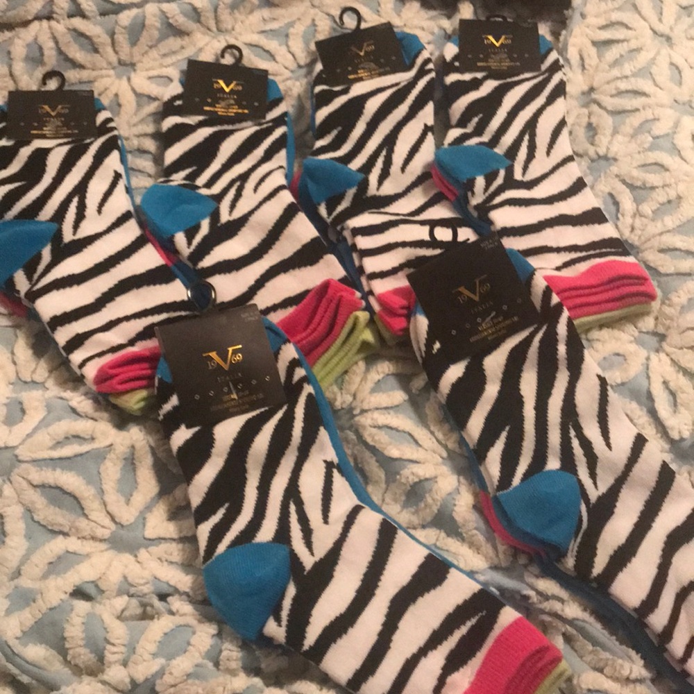 12pairs Versace zebra print
